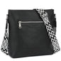 TANTOMI Crossbody Bags for Women Casual Crossbody Purses for Women Travel Shoulder Bag Handbags with Adjustable Strap - color: Black