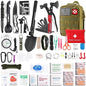 Survival Kit 256 in 1, First Aid Kit Survival Gear Tools Trauma Kit with Molle Pouch for Outdoor, Camping, Hunting, Hiking, Earthquake, Home, Office, Gifts for Men Dad Husband Women - color: Green