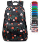 G4Free 20L Small Foldable Ultralight Waterproof Backpack for Camping Hiking Cycling Men Women - color: B-flower Black