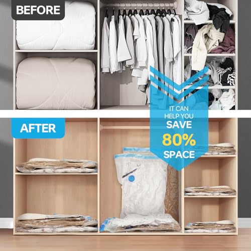 AKLL7S Vacuum Storage Bags with Electric Pump, 12 Pack Space Saver Bags(3 Jumbo/3 Large/3 Medium/3 Small) Vacuum Seal Bags for Clothing, Comforters, Blankets, Travel(Hand Pump Included) - size: 12 Combo+1 Electric Pump+1 Hand Pump
