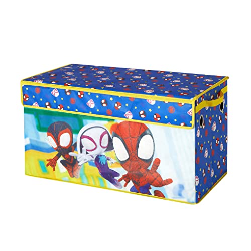 Marvel Spidey and His Amazing Friends Collapsible Toy Storage Trunk,Durable Organizer with Soft Lid, 28.5" x 14.5" x 16" - color: Spidey and His Amazing Friends