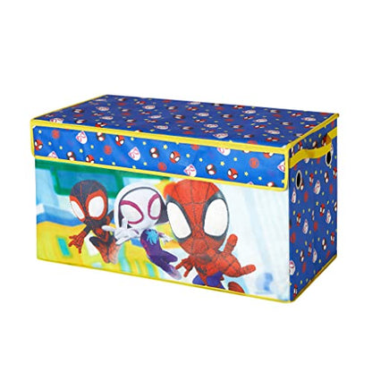 Marvel Spidey and His Amazing Friends Collapsible Toy Storage Trunk,Durable Organizer with Soft Lid, 28.5" x 14.5" x 16" - color: Spidey and His Amazing Friends