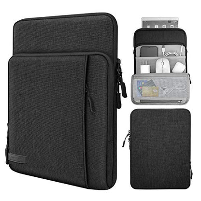 MoKo 9-11 Inch Tablet Sleeve Bag Carrying Case with Storage Pockets Fits New 11-inch iPad Air M4 2026/iPad Pro M5, iPad Pro/A16 11, iPad Air 5/4th 10.9, iPad 9/8th 10.2, Tab S8/S9 11,Black & Gray - color: Black & Gray, size: 9-11 Inch