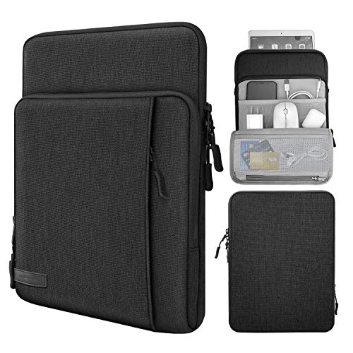 MoKo 9-11 Inch Tablet Sleeve Bag Carrying Case with Storage Pockets Fits New 11-inch iPad Air M4 2026/iPad Pro M5, iPad Pro/A16 11, iPad Air 5/4th 10.9, iPad 9/8th 10.2, Tab S8/S9 11,Black & Gray - color: Black & Gray, size: 9-11 Inch