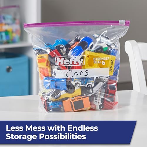 Hefty Slider Storage Bags, Gallon, 15 Count (Pack of 2) - size: 15 Count (Pack of 18)