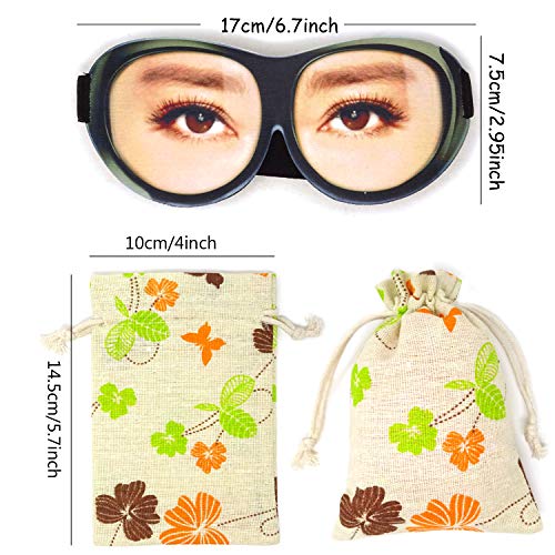 Honbay 3D Funny Eyeshade Soft Sleep Eye Mask with Adjustable Head Strap for Travel, Game, Party, Rest, Sleeping (Woman) - style: Woman
