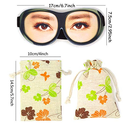 Honbay 3D Funny Eyeshade Soft Sleep Eye Mask with Adjustable Head Strap for Travel, Game, Party, Rest, Sleeping (Woman) - style: Woman