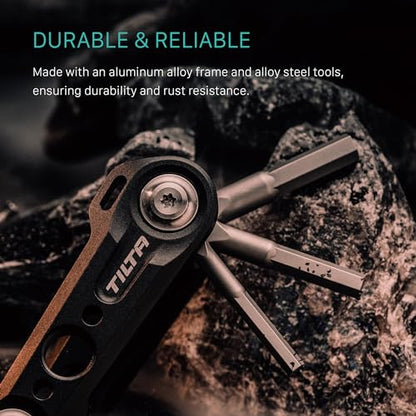 Tilta Multi-Functional Mini Tool Kit | Features Allen Keys and Screw Drivers | Compact & Lightweight | Compatible with Most Cages & Camera Systems (Smokey Pink) TA-MMT-SP - color: Smokey Pink