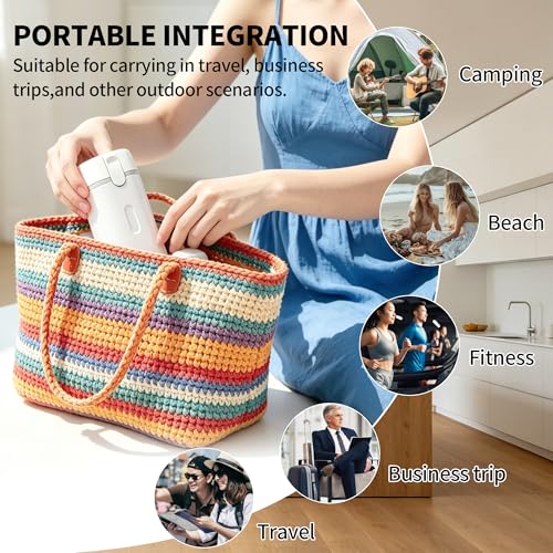 4-in-1 Travel Dispenser Bottle, Leak-Resistant Toiletry Containers, TSA Compliant Refillable Pump Bottles for Shampoo, Lotion, Conditioner - Portable Essentials for Flying, Gym & Camping(White) - color: White
