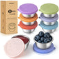 SANEXC 8 Pack - 1.6 Oz Small Salad Dressing Containers To Go, Leakproof Condiment Containers with Lids Reusable Stainless Steel Sauce Cups for Lunch Boxes Kitchen Storage Picnics Travel Meal Prep - color: 1.6 OZ-Multicolor
