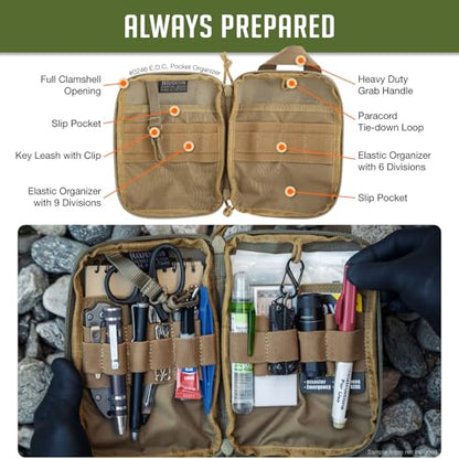 Maxpedition E.D.C. Pocket Organizer - color: Khaki