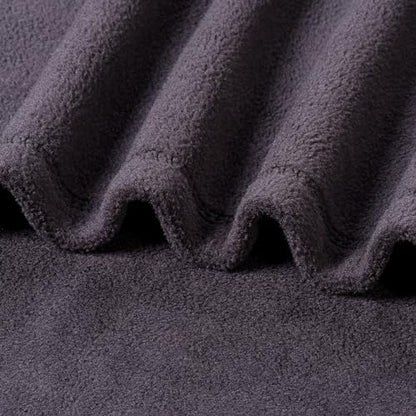 Berkshire Blanket Microfleece Queen Size Bed Blanket Black,Lightweight Soft Breathable Plush Micro Fleece Blanket for Bed Couch Sofa,90x90 Inches - color: Black, size: Full/Queen