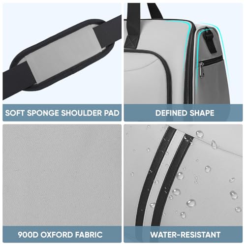 BALEINE Travel Garment Bag, Travel Suit Bag for Men, Water Resistant Carry on Garment Bag for Hanging Clothes, Garment Duffel Bag for Travel Business (Gray-Convertible) - color: Gray-Convertible