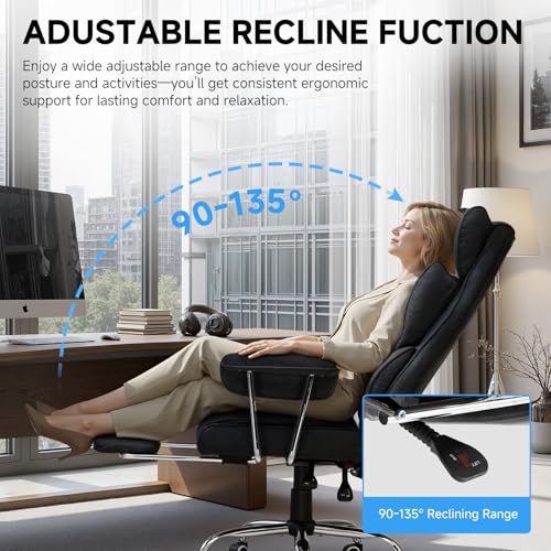 GTPLAYER Gaming Chair,Office Chair with Pocket Spring Lumbar Support, Ergonomic Comfortable Wide Office Desk Computer Chair with Outward Fixed Soft Armrests and Footrest (Fabric, Black & Gray) - color: Black Gray