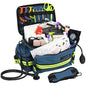 Lightning X Products Lightning X Mid-Sized First Responder EMT Bag | LXMB25 Fully Stocked w/ 240+ Aid, EMS & Trauma Supplies - Blue - color: Blue