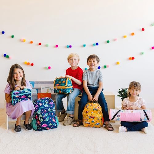 Wildkin Kids Two Compartment Insulated Lunch Bag – Keeps Food Hot or Cold, Easy-Clean Lining, Leak-Resistant & BPA-Free – Boys & Girls, Ideal for School, Travel & Daycare – Holographic - color: Holographic
