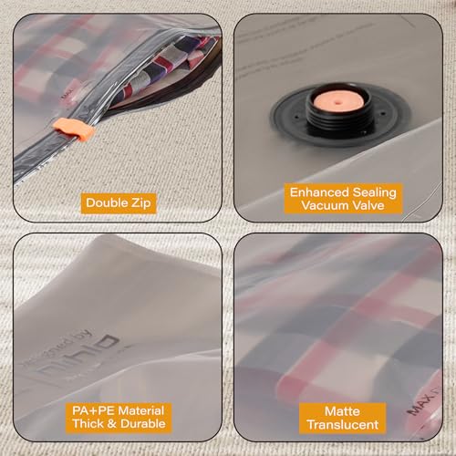 Rechargeable Wireless Pump Travel Vacuum Storage Bags, 15 Pack Portable Seal Bags for Travel and Home, Compression Packing for Clothing, Clothes, Blankets, Luggage, Suitcase - size: 15 Combo Travel Size