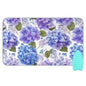 Purple Hydrangea Herb Ironing Mat for Table top Portable Ironing Pad Blanket for Washer Dryer Countertop Travel - color: Purple Hydrangea Herb