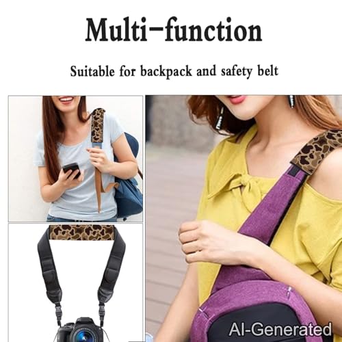 2Pcs Car Seat Belt Cover Pads, Anti-Slip Brown Duck Camo Shoulder Strap Protects Universal Auto Seat Straps for Vehicle Truck SUV Van Sedan, Backpack Straps - color: Brown Duck Camo