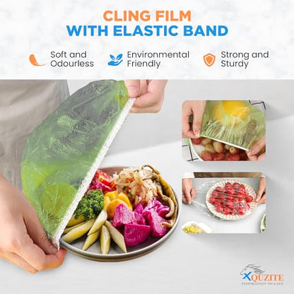 Pop Up Mesh Food Covers - Collapsible Pop Up Food Cover Set for Camping, Picnic and Outdoors - Complete with Plastic Food Cover Wraps