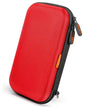 External Hard Drive Case - GLCON Shockproof EVA Carrying Case for WD My Passport Element Seagate Expansion Backup Toshiba 1TB 2TB 4TB - High Protection Portable Travel Electronic Power Bank Bag (Red) - color: Red