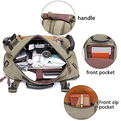 KAKA Wear-resistant Durable Backpack,Duffle Bag Travel Carry On Backpack - color: Green(travel)