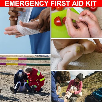Car-Home Survival First-Aid Kit Emergency-Kit - Camouflage 277Pcs Equipment Travel Supplies Home Camping Hiking YIDERBO - style: 278Pcs-Pink