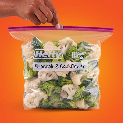 Hefty Slider Kitchen Storage Bags, Gallon Size, 15 Count - size: 15 Count (Pack of 9)