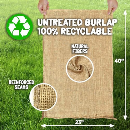 Shop Square Potato Sack Race Bags, 23x40 - Set of 6, Fun Burlap Sacks for Kids & Adults, Perfect for Field Day, BBQs, Picnics, Parties & More - size: Pack of 6