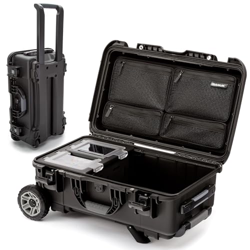 NANUK Trail 30 – 28.5L (7.5-Gallon) Waterproof Storage Box – Wheeled and Modular Cargo Case for Camping, Fishing, Hunting & Outdoor Storage - Dustproof and Impact Resistant (22" x 14" x 9") – Black - color: Black, size: Trail 30 (7.5-Gallon)