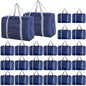 Travel Bag 24 Packes Carry on Luggage Foldable Duffel Bag Sports Gym Bag Weekender Overnight Bag Water Resistant Nylon Travel Duffel for Men Women (Blue 24PCS) - color: Blue 24