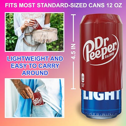 BeerSkin Skywin Silicone Can Covers that Look Like Soda - 10 Pack 12 oz (355ml), Reusable & Durable Soda Can Cover, Fun Kozies for Cans for Camping, Parties, Outdoor, Beach Accessories (Maroon) - size: Maroon