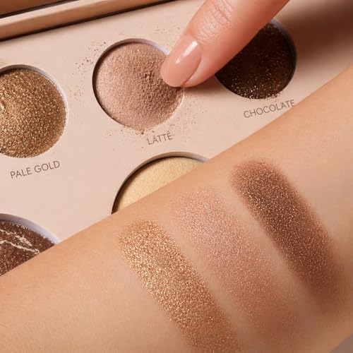 Best Baked Face Palette for Mature Skin – Includes Bronzer, Blush, Highlighter & Eyeshadows – Smooth Velvet Texture, Vegan & Cruelty-Free, Travel-Friendly Makeup Kit
