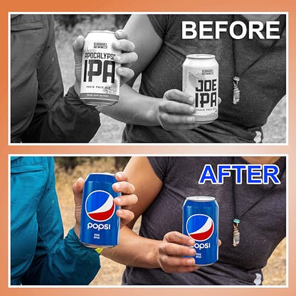 BeerSkin Skywin Silicone Can Covers that Look Like Soda - 10 Pack 12 oz (355ml), Reusable & Durable Soda Can Cover, Fun Kozies for Cans for Camping, Parties, Outdoor, Beach Accessories (Blue) - size: Blue