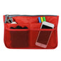 Wrapables® Unisex Bag Insert Organizer, Travel Bag Organizer - Red - color: Red
