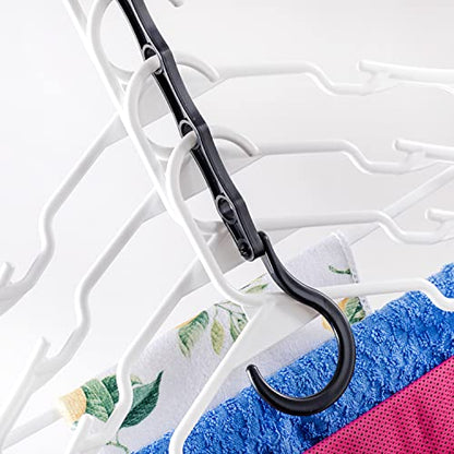 Mr. Pen- Space Saving Hangers, 8 pcs, 360° Rotating Hooks - color: Black, size: 8 Pack