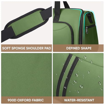 BALEINE Travel Garment Bag, Travel Suit Bag for Men, Water Resistant Carry on Garment Bag for Hanging Clothes, Garment Duffel Bag for Travel Business (Green-Convertible) - color: Green-Convertible