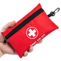 Atickyaid Mini First Aid Kit - 140 Piece Small First Aid Medical Kit for Car, Home, Office, Travel, Camping, Sports, Outdoor, School - Emergency First Aid Supplies and Survival Kit - size: 140 Pieces