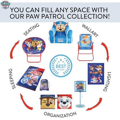 Nickelodeon Paw Patrol Chase, Marshall and Skye Collapsible Children’s Storage Trunk, Durable with Lid - color: Paw Patrol Chase Marshall and Skye