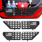 Metal Front Door Pocket Storage Box Compatible with Jeep Wrangler JL JLU 4XE 2018-2025 & Gladiator JT 2020-2025, Car Door Organizer Molle Panel, 2PCS