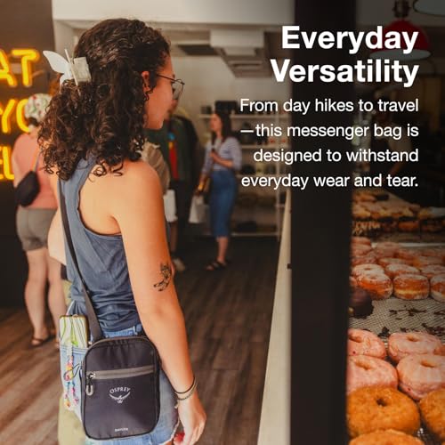 Osprey Daylite Small Crossbody Bag - Durable Sling Bag with Zipper Pockets for Everyday Carry - color: Tumbleweed Yellow/Tunnel Vision