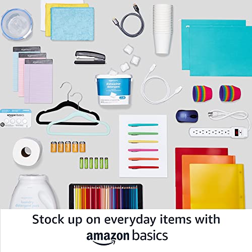 Amazon Basics Slim Velvet Non-Slip Space Saving Sturdy Suit Clothes Hangers, Closet Organizer, Black/Rose Gold, 30-Pack - color: Black/Gold, size: Pack of 30