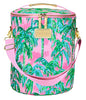 Lilly Pulitzer Insulated Soft Beach Cooler with Adjustable/Removable Strap and Double Zipper Close