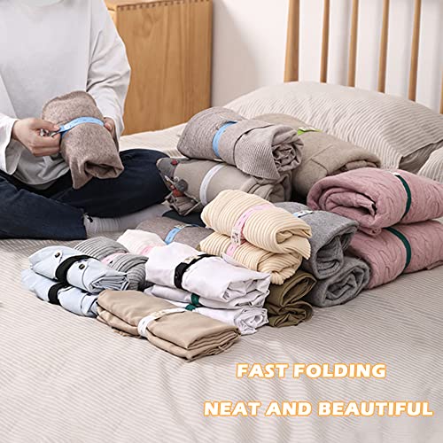 LELE LIFE 30Pcs Roll-up Clothes Storage Elastic Band, Adjustable Clothing Storage Strap with Button and Buttonholes, Travel Luggage Space Saver, Drawer and Closet Organizer, Black - color: Black