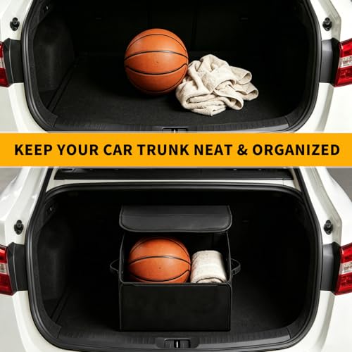 AUTOARK Multipurpose collapsible SUV Trunk Organizer - Car SUV Trunk Storage,AK-138 - size: L 13.78" x W 12.2" x H 11.42"