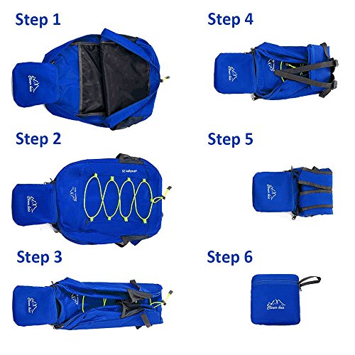 Outdoor Water Resistant Hiking Backpack - color: Blue