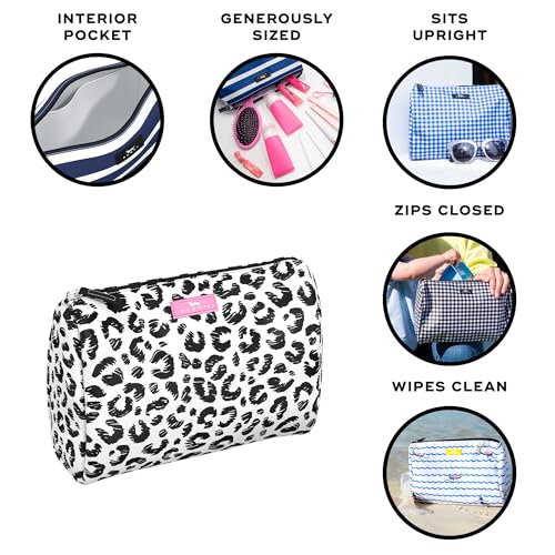 SCOUT Packin' Heat Toiletry Bag - Makeup, Toiletry & Cosmetic Bag, Fits Full Size Items, Inside Pocket, Water-Resistant, Zips Closed - color: Cat Skills