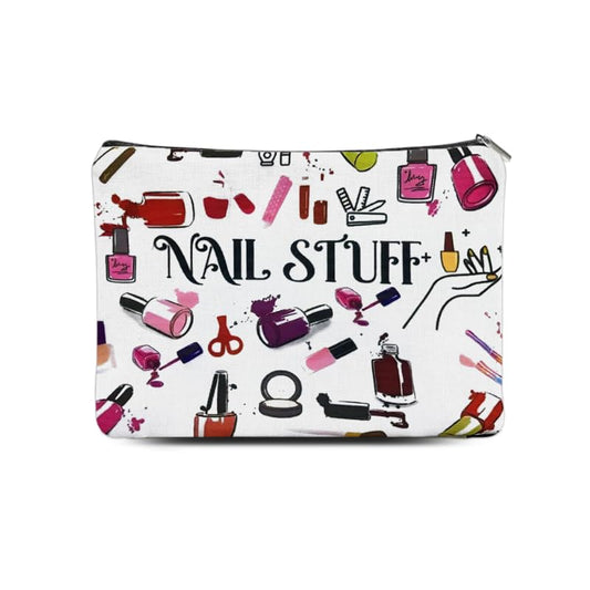 ShiQiao Spl Nail Stuff Manicure Organiser Bag for Women Christmas Birthday Gifts for Girls Nail Polish Tool Accessories Organiser Pouch for Manicurist Manicure Tool Storage Makeup Bag Pouches