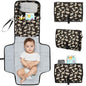 KeaBabies Portable Diaper Changing Pad, Travel, Car - Large Waterproof Baby Changing Mat, Wipeable, Padded, On The Go Travel Diaper Clutch Bag, Easy to Use Pockets for Newborn Essentials (Dino Ridge) - color: Dino Ridge