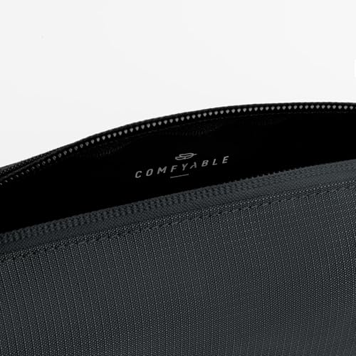 Comfyable Small Toiletry Bag for Men, Slim Mini Toothbrush Bag, Dopp Kit Bag - color: Dark Gray, size: Small